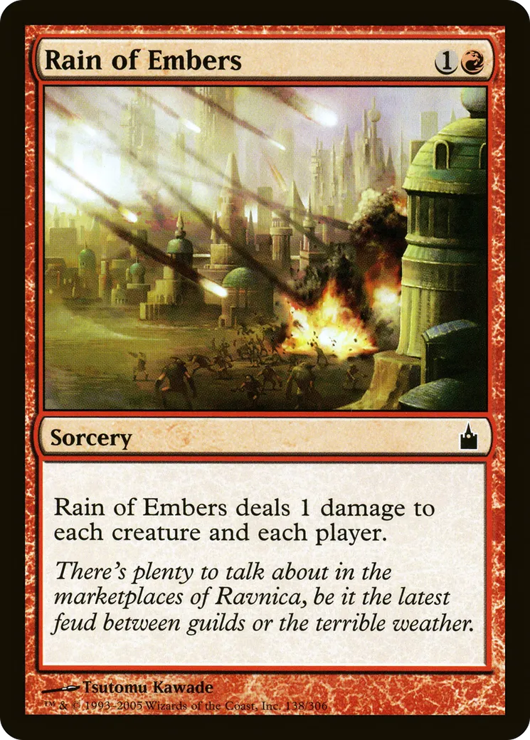 Pluie de braises — Ravnica: City of Guilds — Magic: The Gathering