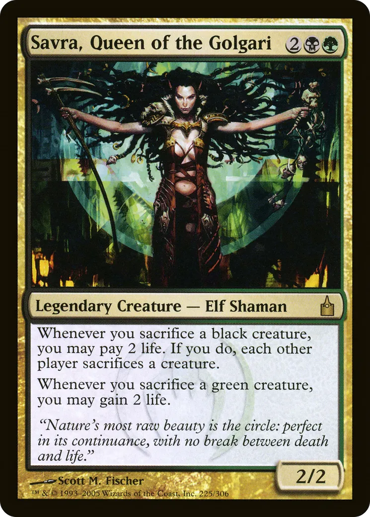 Savra, Queen of the Golgari — Ravnica: City of Guilds — Magic: The Gathering