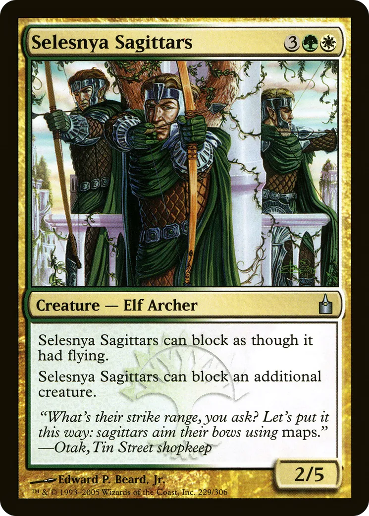 Selesnya Sagittars — Ravnica: City of Guilds — Magic: The Gathering