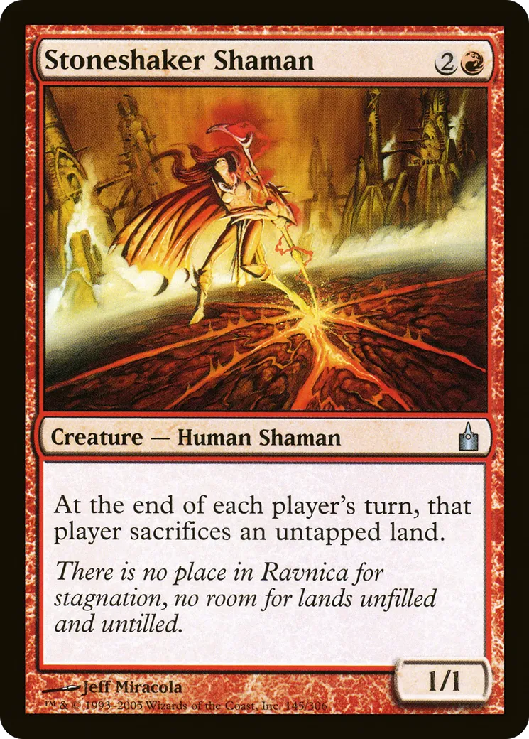 Stoneshaker Shaman — Ravnica: City of Guilds — Magic: The Gathering