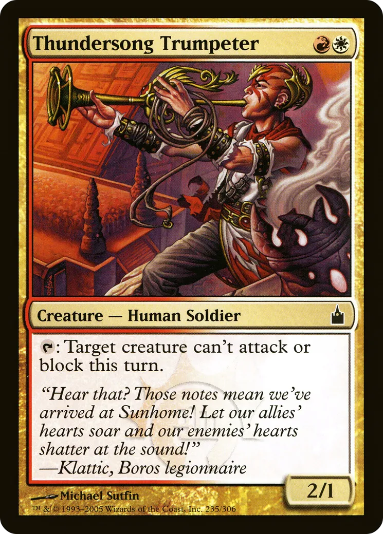 Joueur de trompe chantonnerre — Ravnica: City of Guilds — Magic: The Gathering