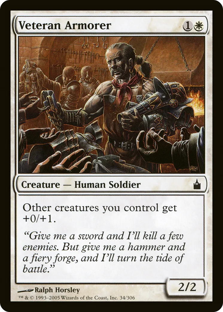 Veteran Armorer — Ravnica: City of Guilds — Magic: The Gathering