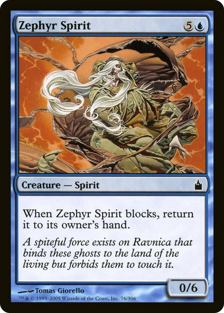 Zephyr Spirit — Ravnica: City of Guilds — Magic: The Gathering