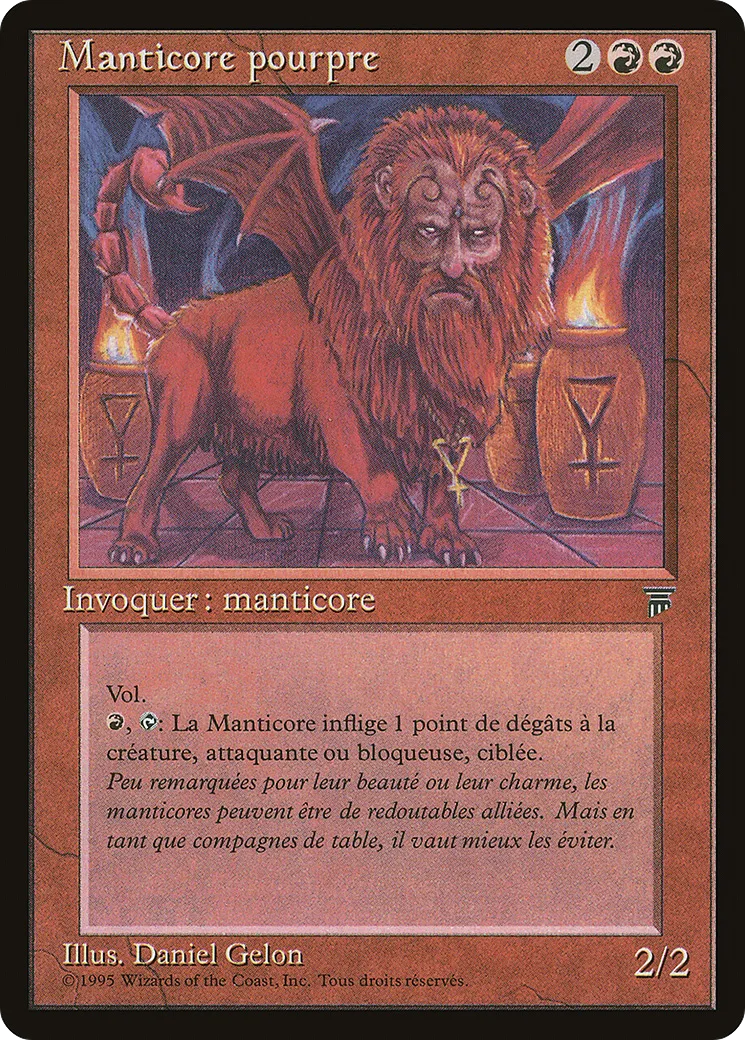 Manticore pourpre — Renaissance — Magic: The Gathering