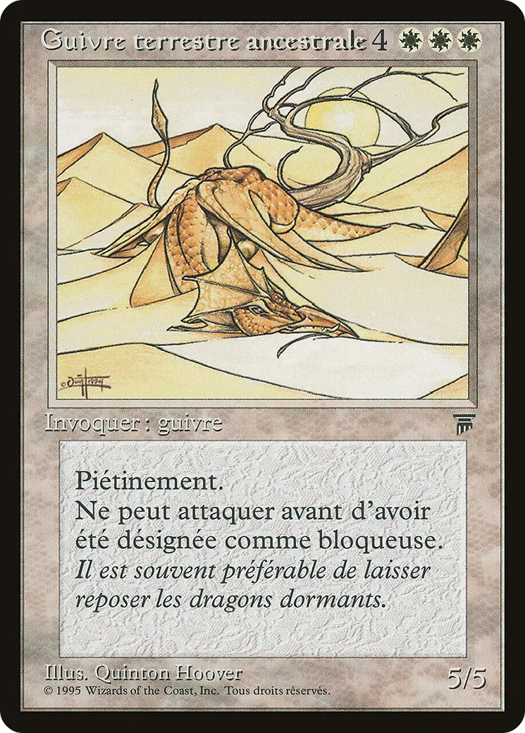 Elder Land Wurm — Renaissance — Magic: The Gathering