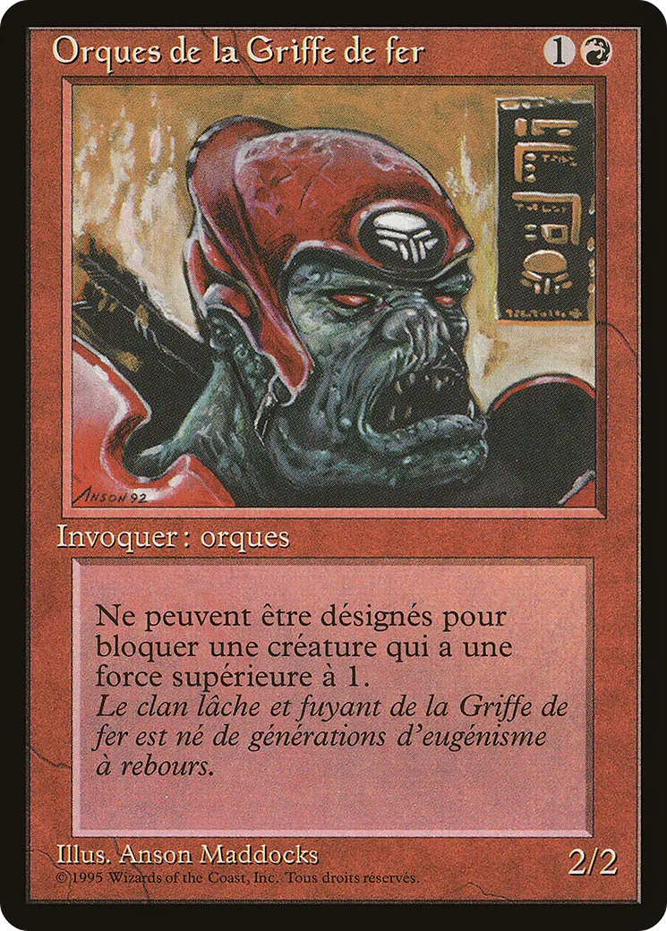 Orques de la griffe de fer — Renaissance — Magic: The Gathering