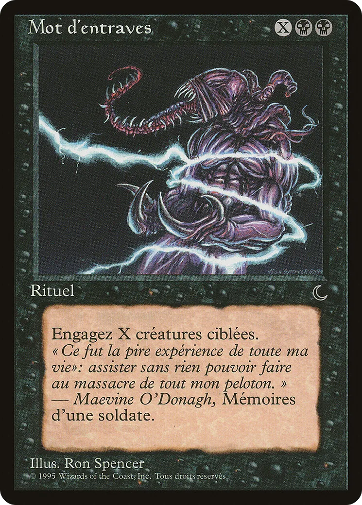 Mots d'entraves — Renaissance — Magic: The Gathering