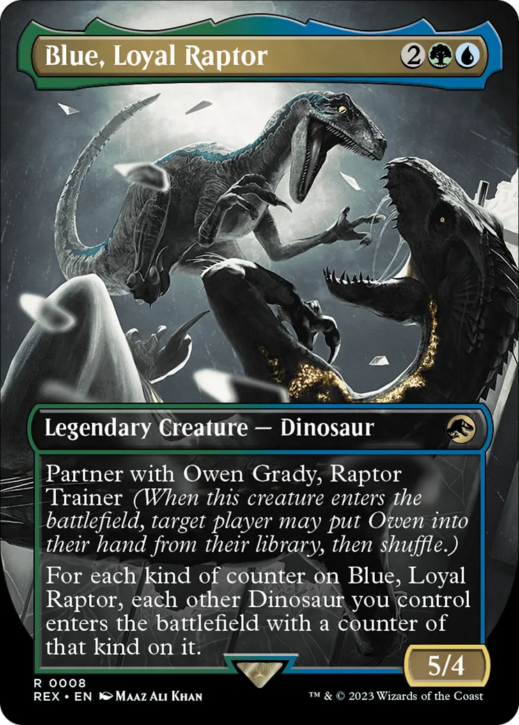 Blue, Loyal Raptor from Jurassic World Collection - Magic: The Gathering