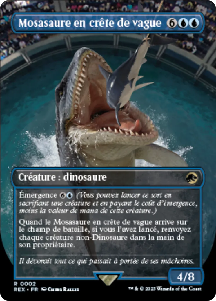 Mosasaure en crête de vague — Jurassic World Collection — Magic: The Gathering