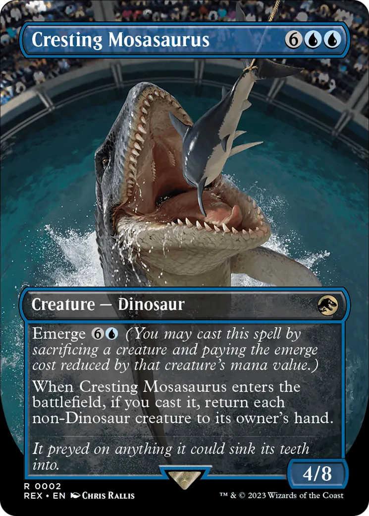 Cresting Mosasaurus — Jurassic World Collection — Magic: The Gathering