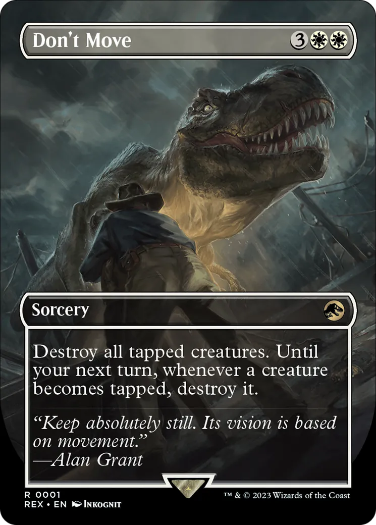 Don't Move — Jurassic World Collection — Magic: The Gathering
