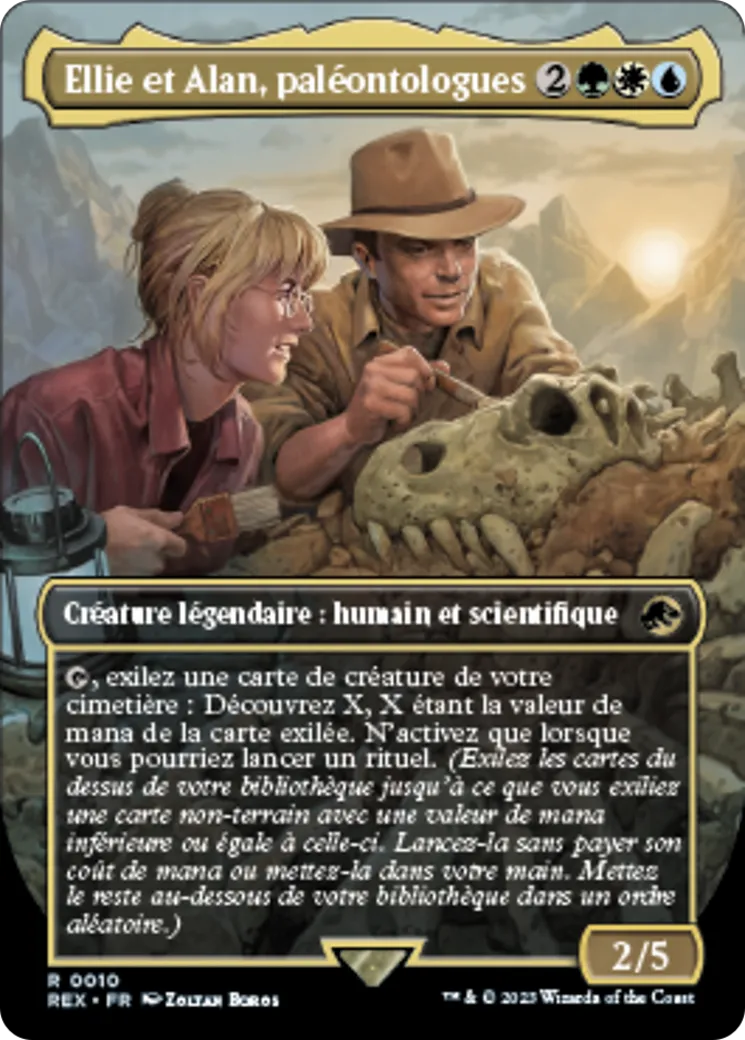 Ellie et Alan, paléontologues — Jurassic World Collection — Magic: The Gathering