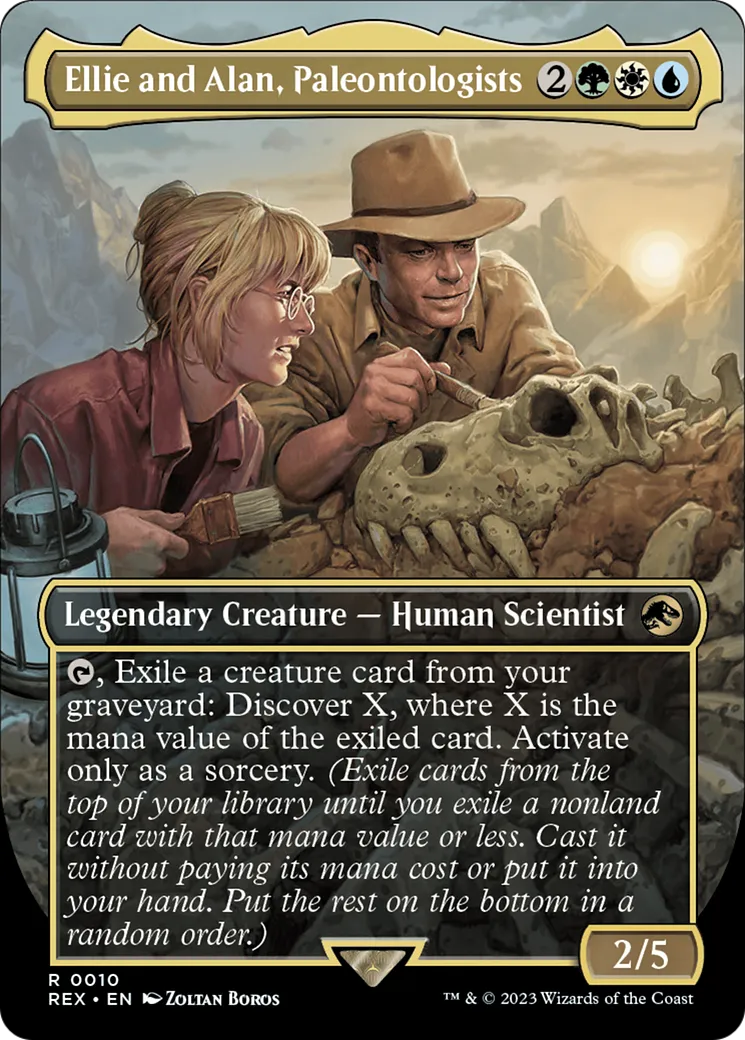 Ellie and Alan, Paleontologists — Jurassic World Collection — Magic: The Gathering