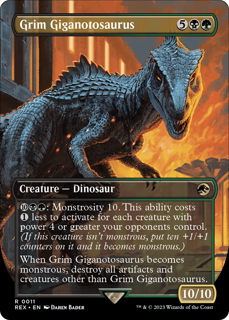 Grim Giganotosaurus — Jurassic World Collection — Magic: The Gathering
