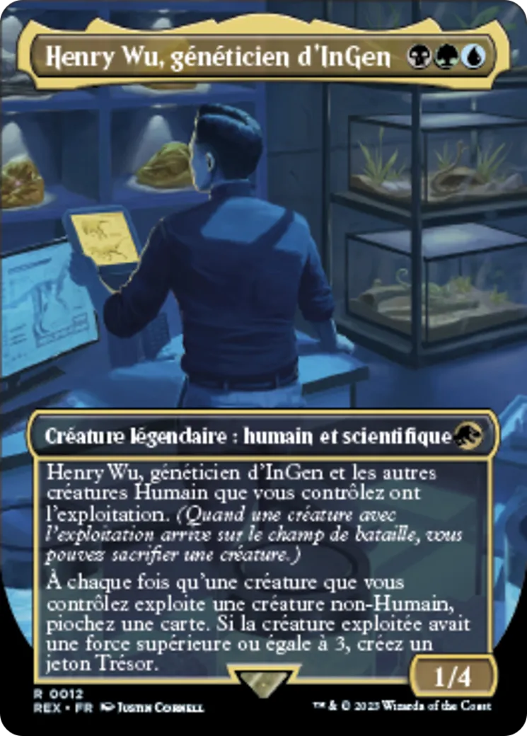 Henry Wu, généticien d'InGen — Jurassic World Collection — Magic: The Gathering