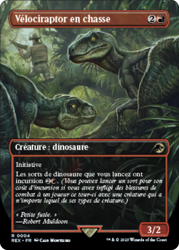 Vélociraptor en chasse — Jurassic World Collection — Magic: The Gathering