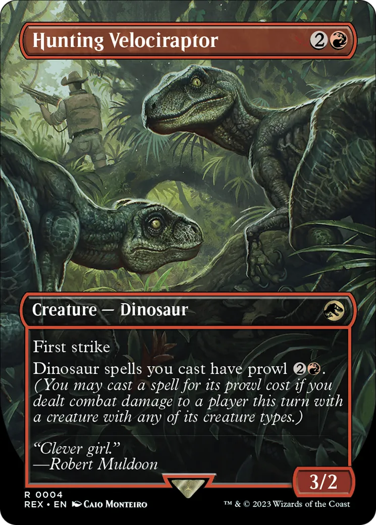 Hunting Velociraptor — Jurassic World Collection — Magic: The Gathering