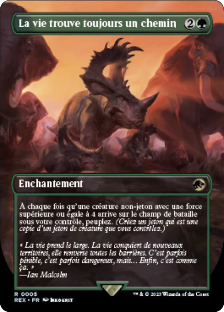La vie trouve toujours un chemin from Jurassic World Collection - Magic: The Gathering