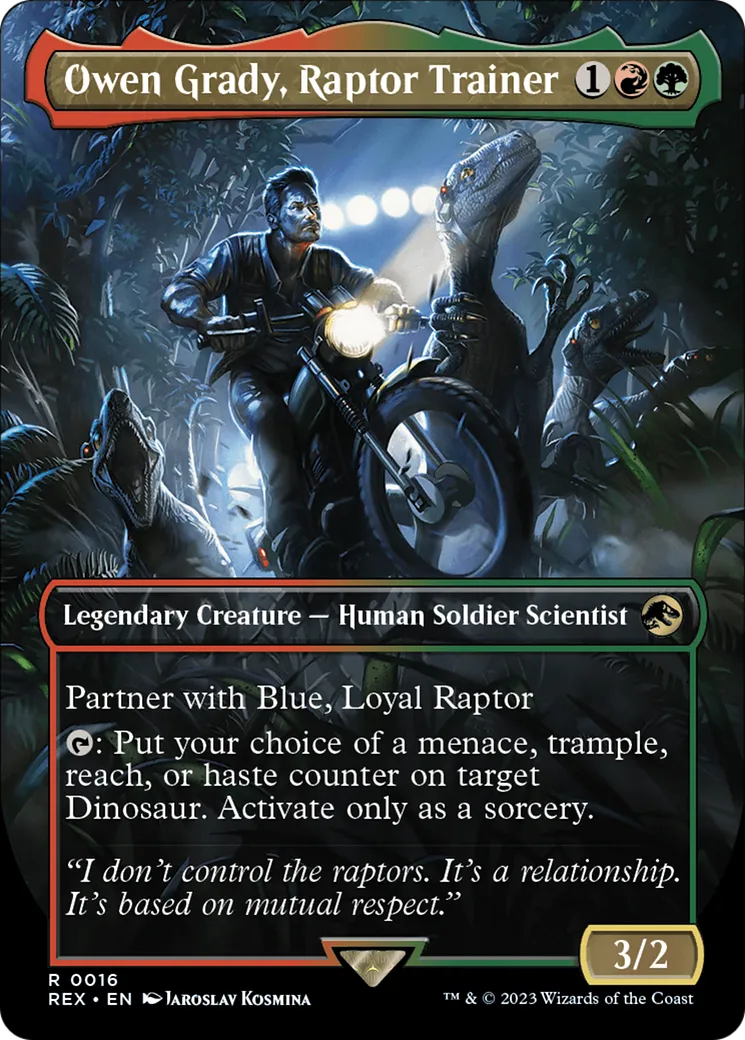 Owen Grady, Raptor Trainer — Jurassic World Collection — Magic: The Gathering
