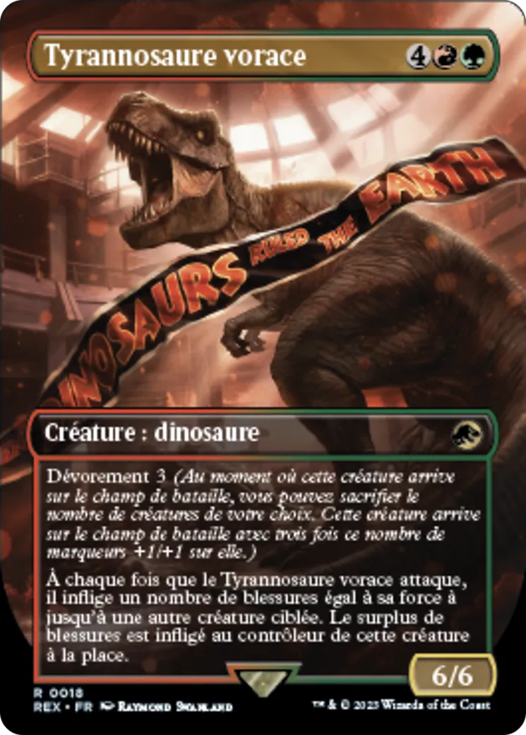 Tyrannosaure vorace — Jurassic World Collection — Magic: The Gathering