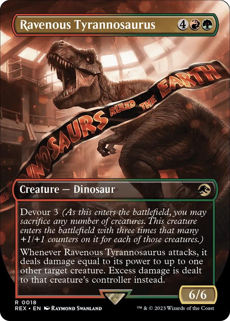 Ravenous Tyrannosaurus — Jurassic World Collection — Magic: The Gathering