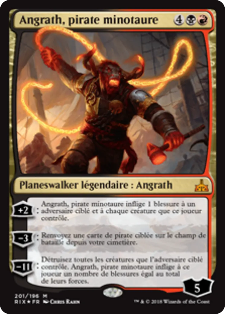Angrath, pirate minotaure — Rivals of Ixalan — Magic: The Gathering