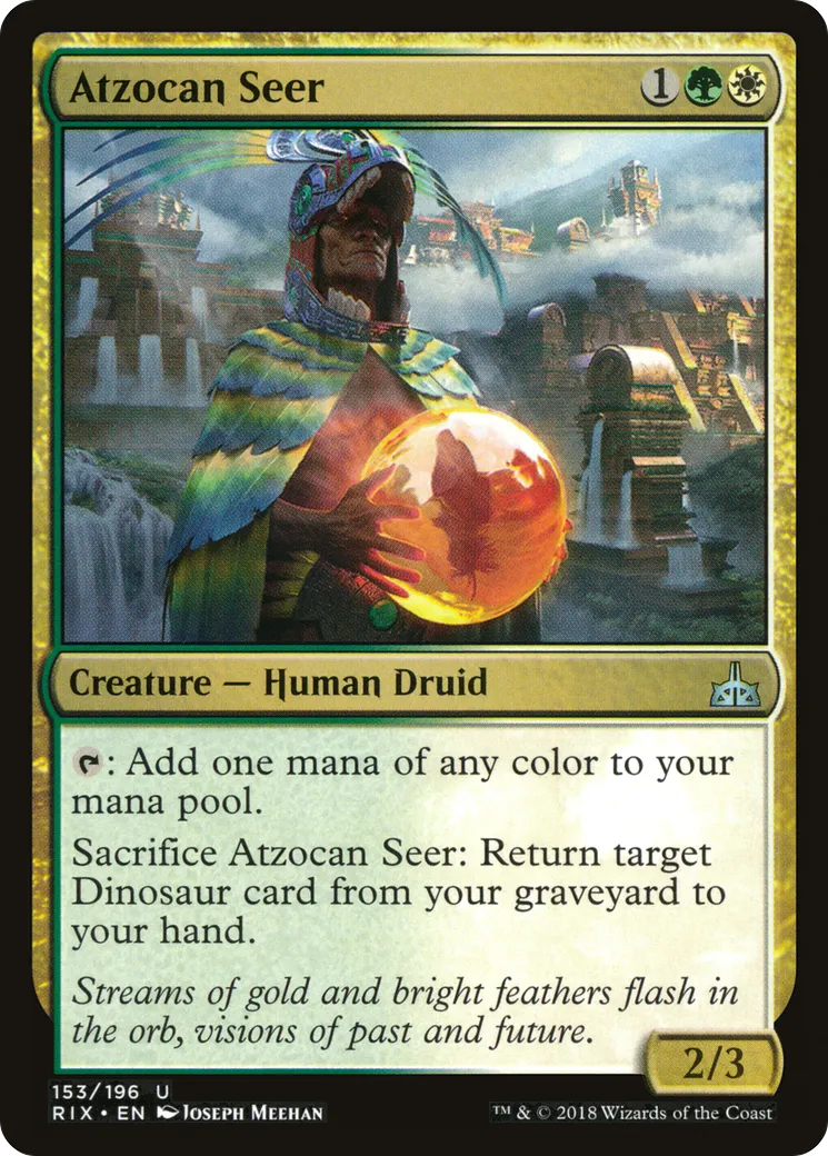 Atzocan Seer — Rivals of Ixalan — Magic: The Gathering