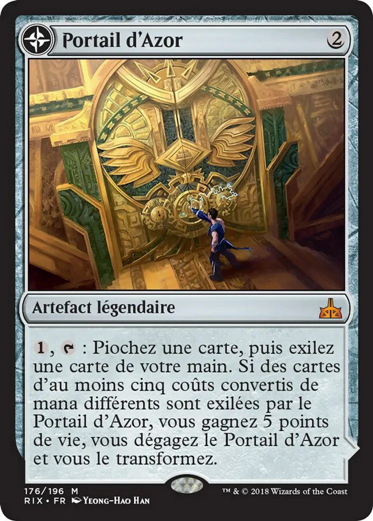 Portail d'Azor // Sanctuaire du Soleil — Rivals of Ixalan — Magic: The Gathering