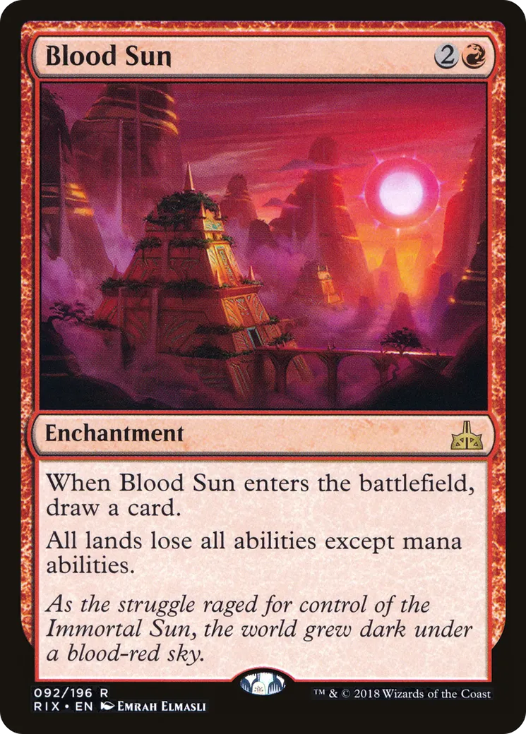 Blood Sun — Rivals of Ixalan — Magic: The Gathering