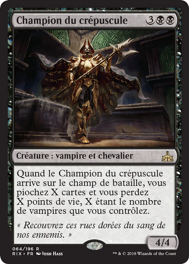 Champion du crépuscule — Rivals of Ixalan — Magic: The Gathering