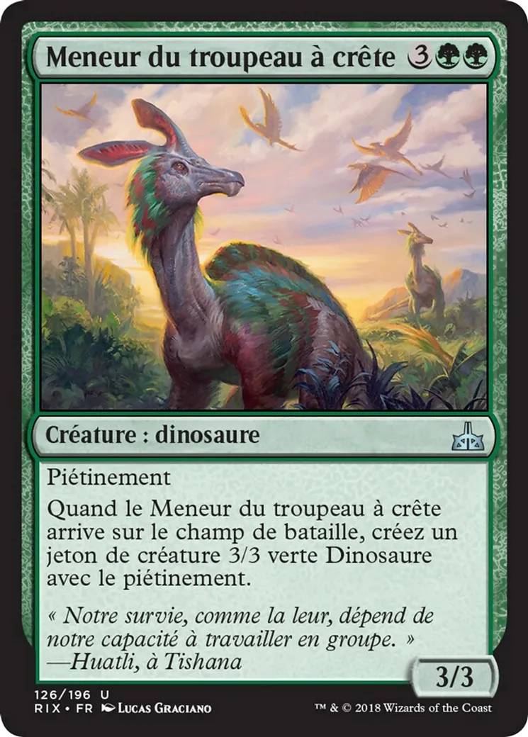 Meneur du troupeau à crête — Rivals of Ixalan — Magic: The Gathering
