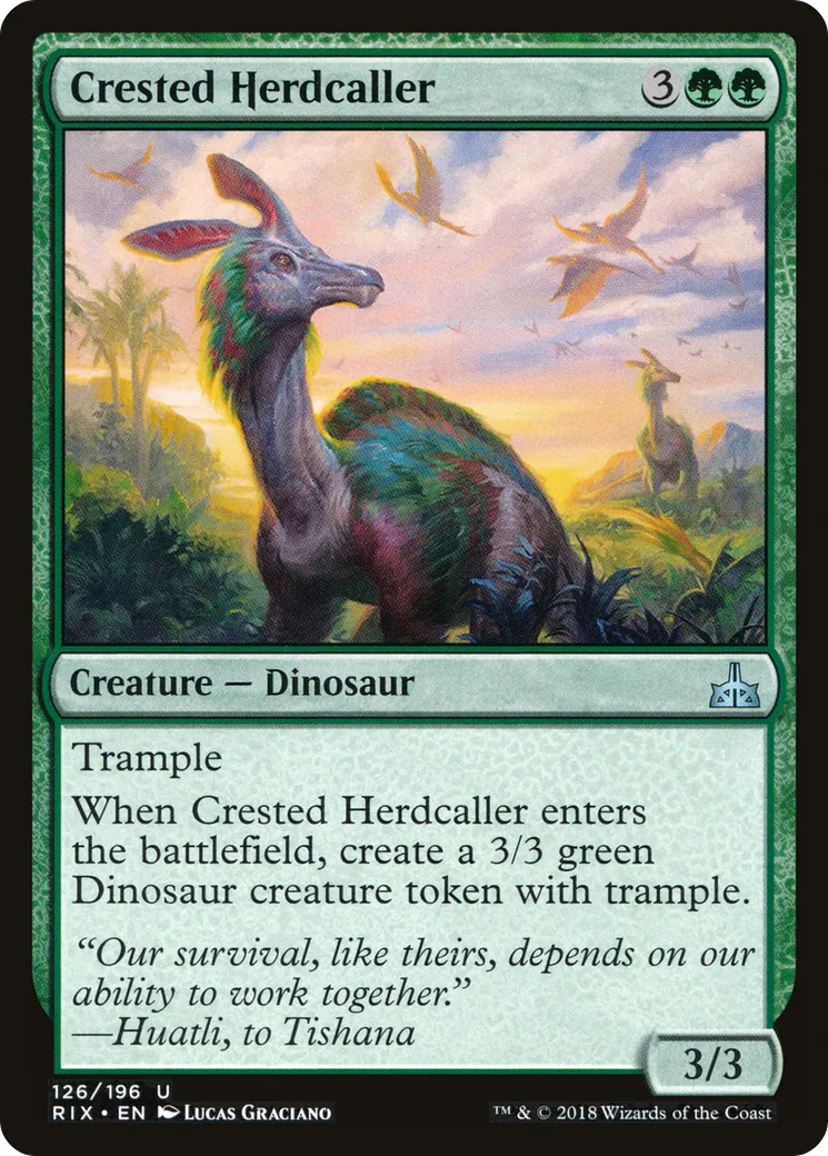 Meneur du troupeau à crête — Rivals of Ixalan — Magic: The Gathering