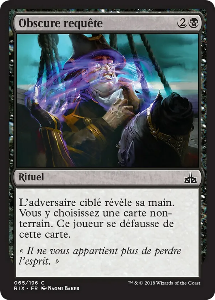 Obscure requête — Rivals of Ixalan — Magic: The Gathering