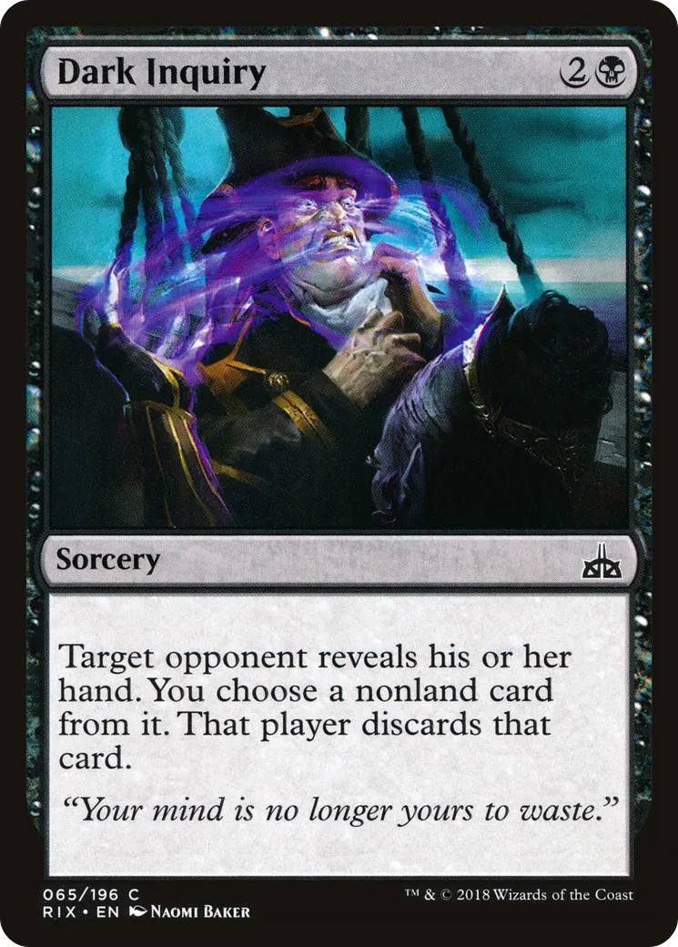 Obscure requête — Rivals of Ixalan — Magic: The Gathering