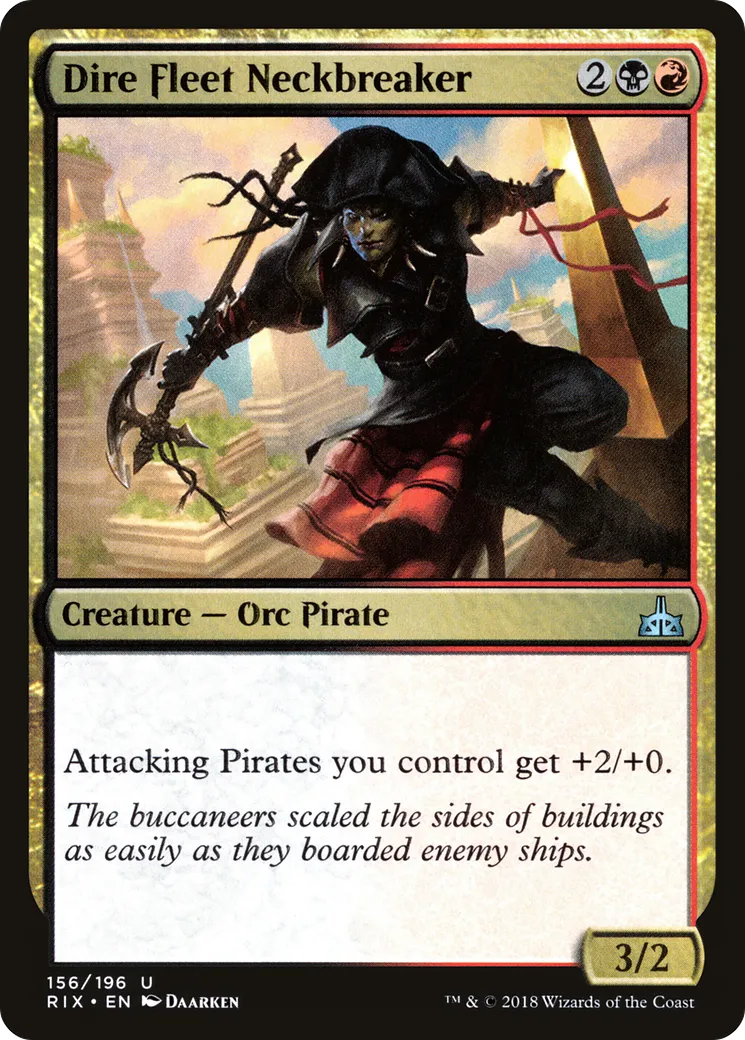 Dire Fleet Neckbreaker — Rivals of Ixalan — Magic: The Gathering