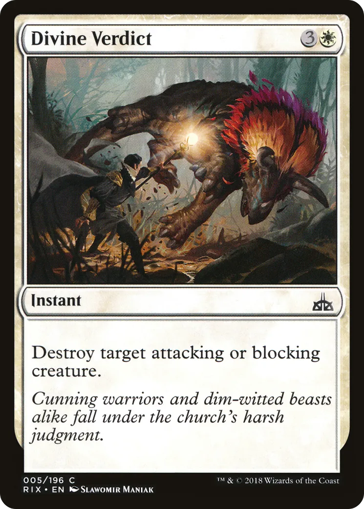 Divine Verdict — Rivals of Ixalan — Magic: The Gathering