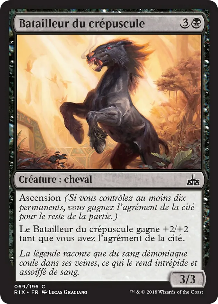 Batailleur du crépuscule — Rivals of Ixalan — Magic: The Gathering