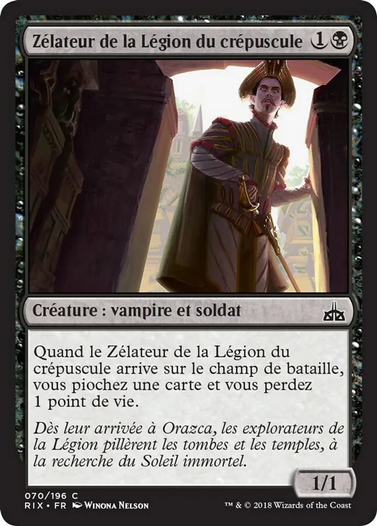 Zélateur de la Légion du crépuscule — Rivals of Ixalan — Magic: The Gathering