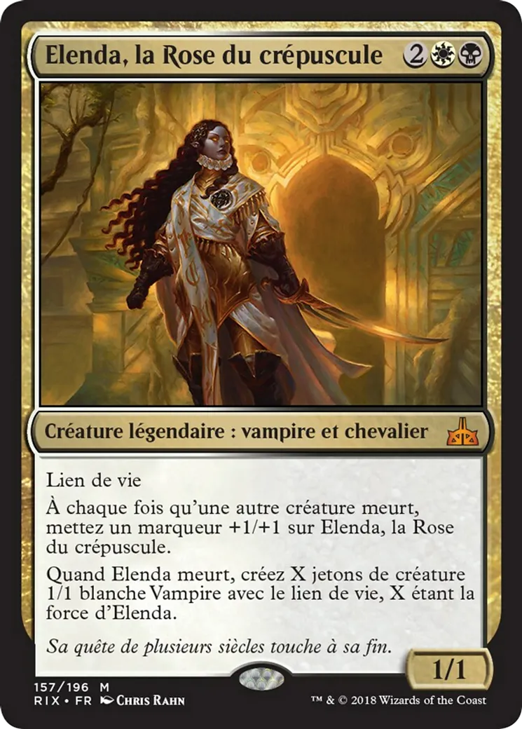 Elenda, la Rose du crépuscule — Rivals of Ixalan — Magic: The Gathering