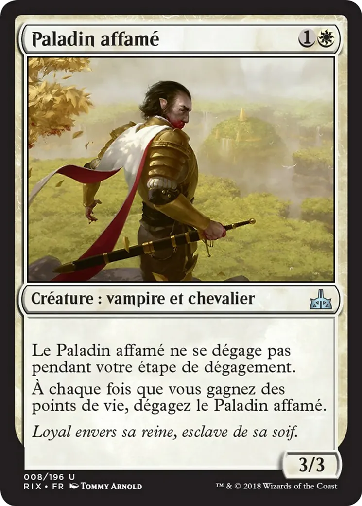Paladin affamé — Rivals of Ixalan — Magic: The Gathering