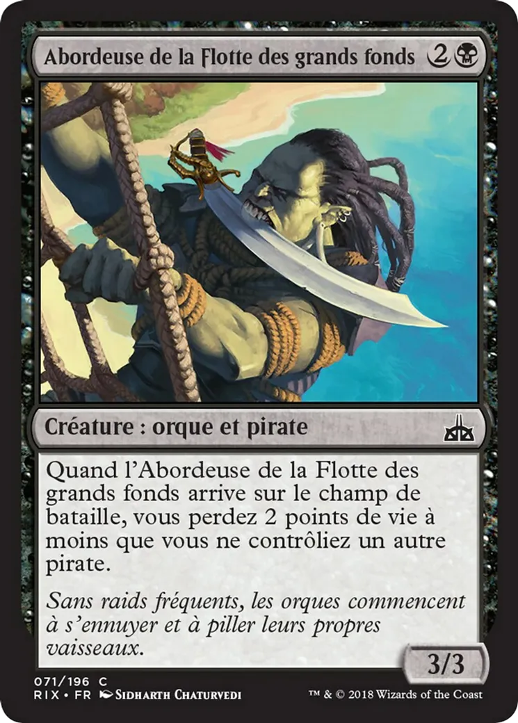 Abordeuse de la Flotte des grands fonds — Rivals of Ixalan — Magic: The Gathering