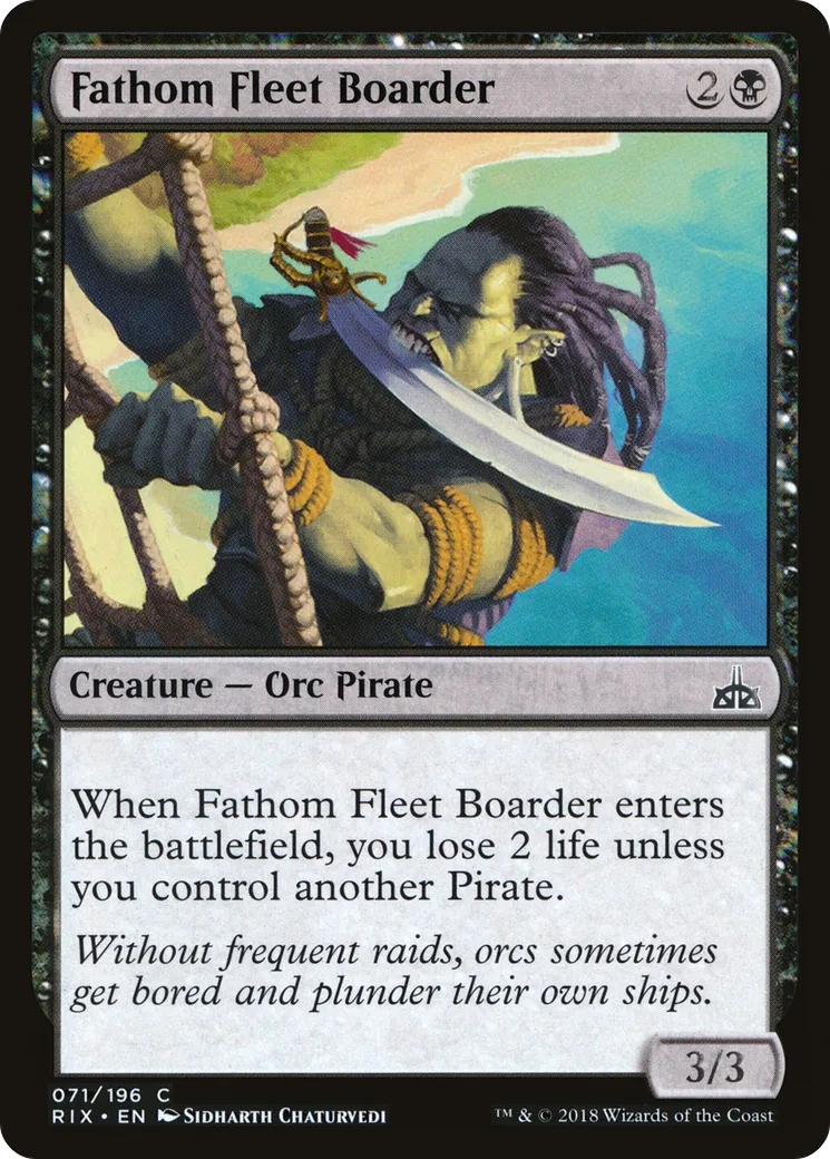 Fathom Fleet Boarder — Rivals of Ixalan — Magic: The Gathering