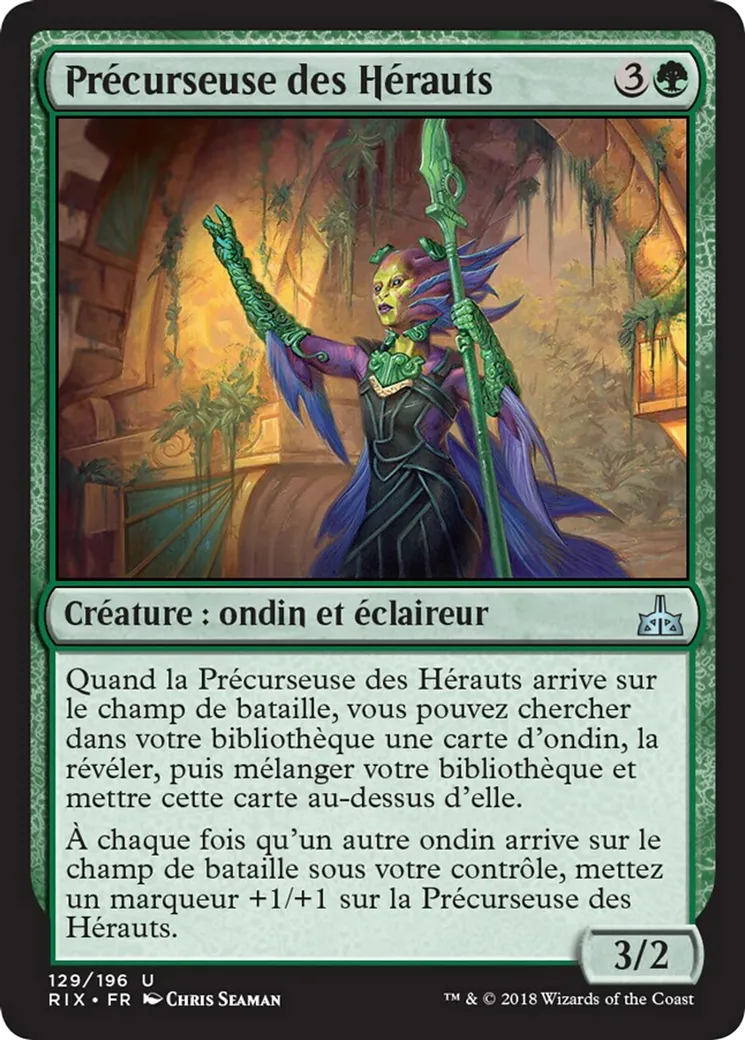 Précurseuse des Hérauts — Rivals of Ixalan — Magic: The Gathering