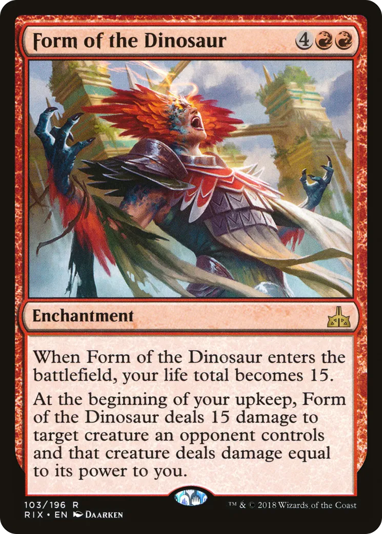 Forme du dinosaure — Rivals of Ixalan — Magic: The Gathering
