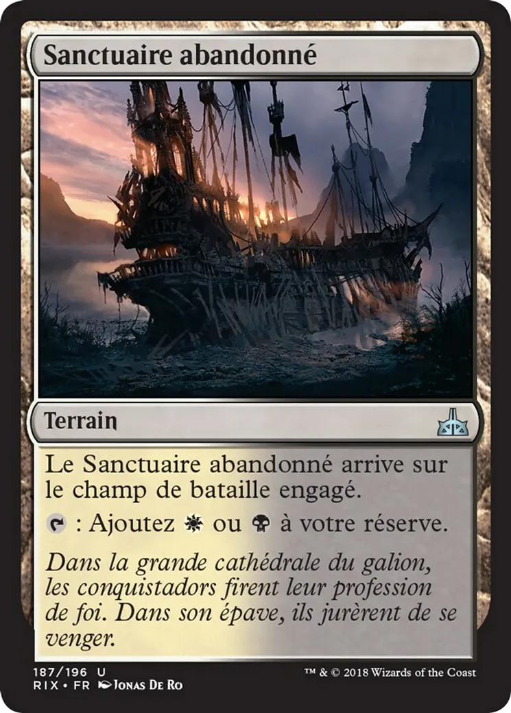 Sanctuaire abandonné — Rivals of Ixalan — Magic: The Gathering