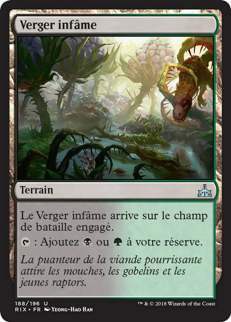 Verger infâme — Rivals of Ixalan — Magic: The Gathering
