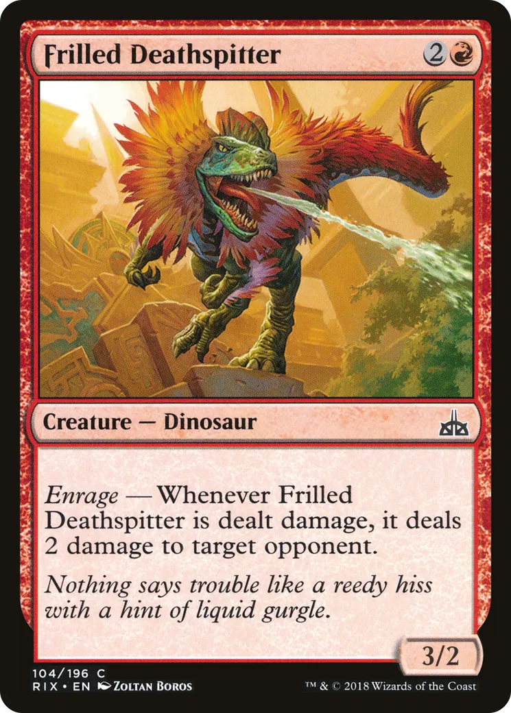 Frilled Deathspitter — Rivals of Ixalan — Magic: The Gathering