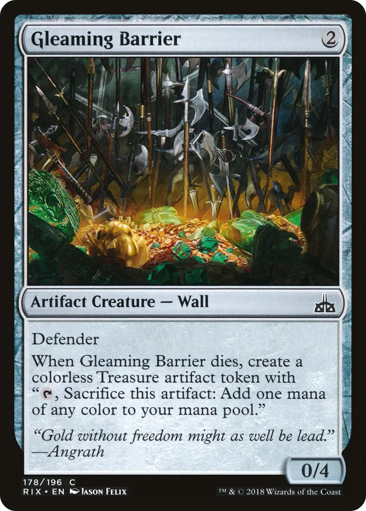 Barrière étincelante — Rivals of Ixalan — Magic: The Gathering