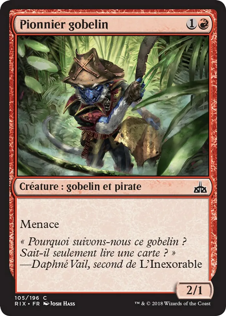Pionnier gobelin — Rivals of Ixalan — Magic: The Gathering