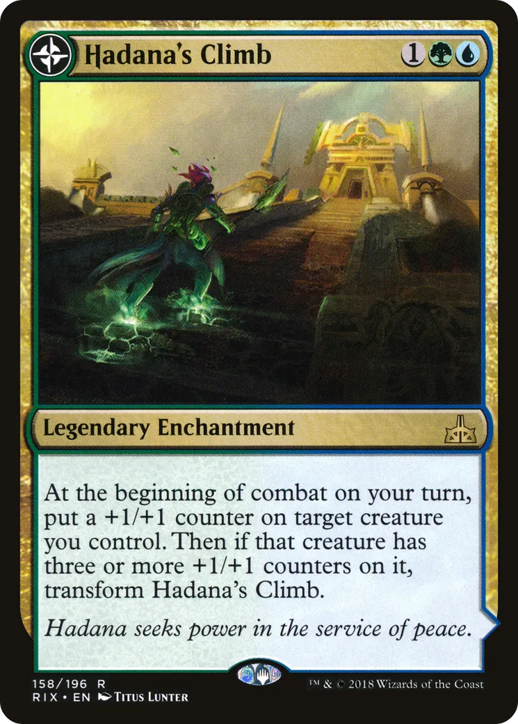 Hadana's Climb // Winged Temple of Orazca — Rivals of Ixalan — Magic: The Gathering